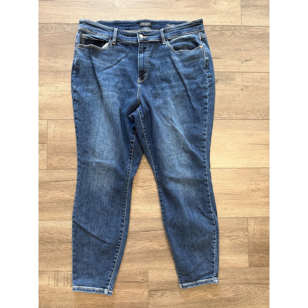 Judy Blue Skinny Fit Jeans Womens 20W Dark Wash‎ Denim JB82639DK